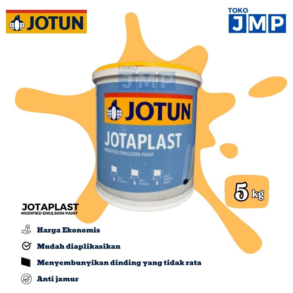 Jual Cat Tembok Jotun Jotaplast 35 Liter 5 Kg Galon Warna Lengkap Bisa Request Shopee Indonesia 7155