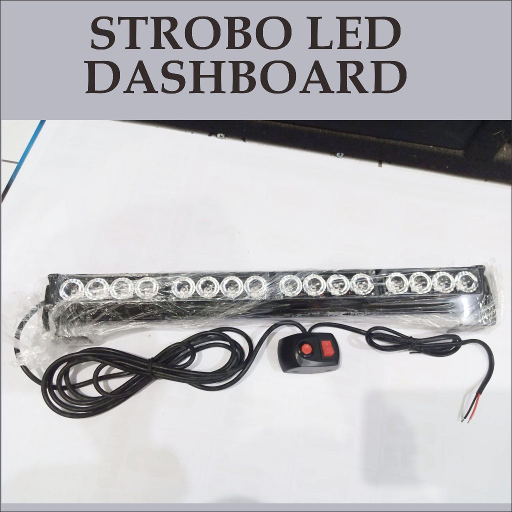 Jual Lampu LED Dashboard RoofTop 4 Bar x 4 titik warna BIru, Lampu LED ...