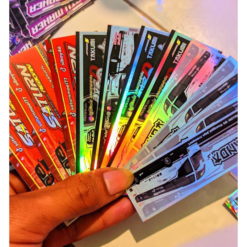 Jual COD Stiker Buss Hologram Premium JB5 Keren Terbaru ( Dapat Banyak ...