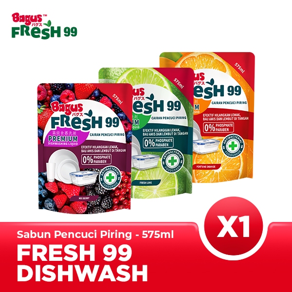 Jual Bagus Fresh 99 Premium Anti Bakteri Dish Washing Liquid Pouch