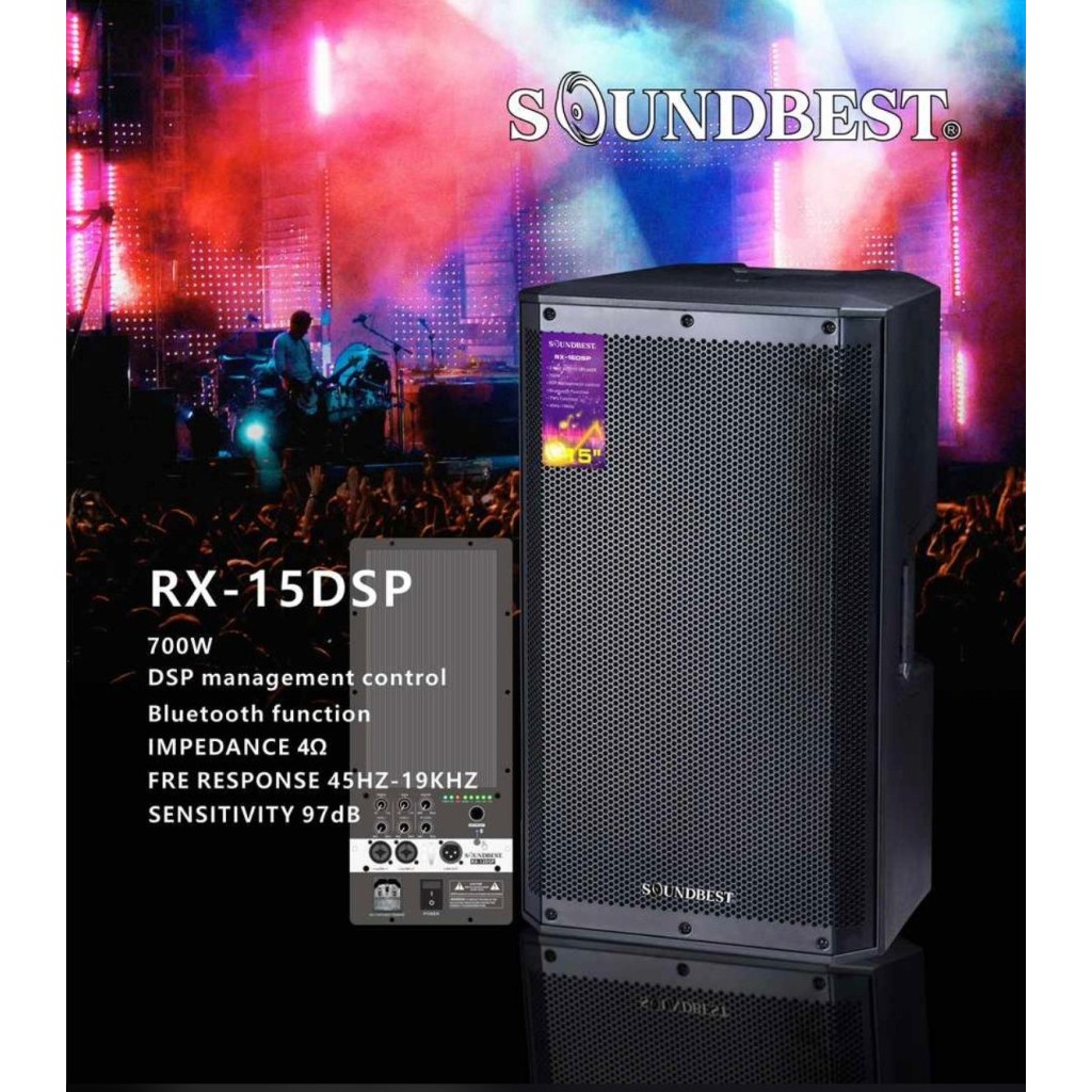 Jual Speaker Aktif 15 Inch Soundbest RX15DSP / RX 15 DSP 700 Watt ...