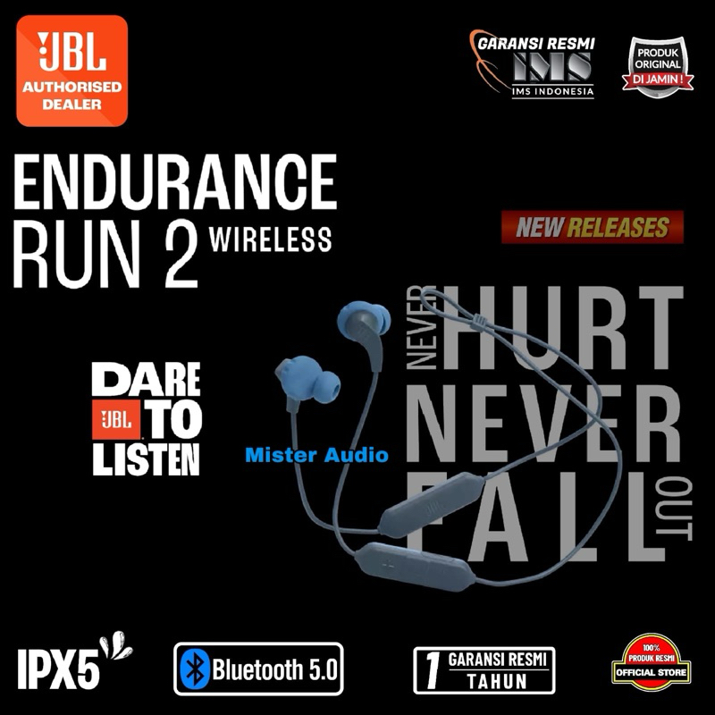 Jual JBL Endurance Run Wireless Bluetooth BT Ipx5 Sport