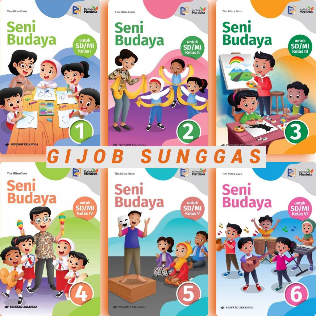 Jual Seni Budaya SD Kelas 1 2 3 4 5 6 - Kurikulum Merdeka Erlangga ...