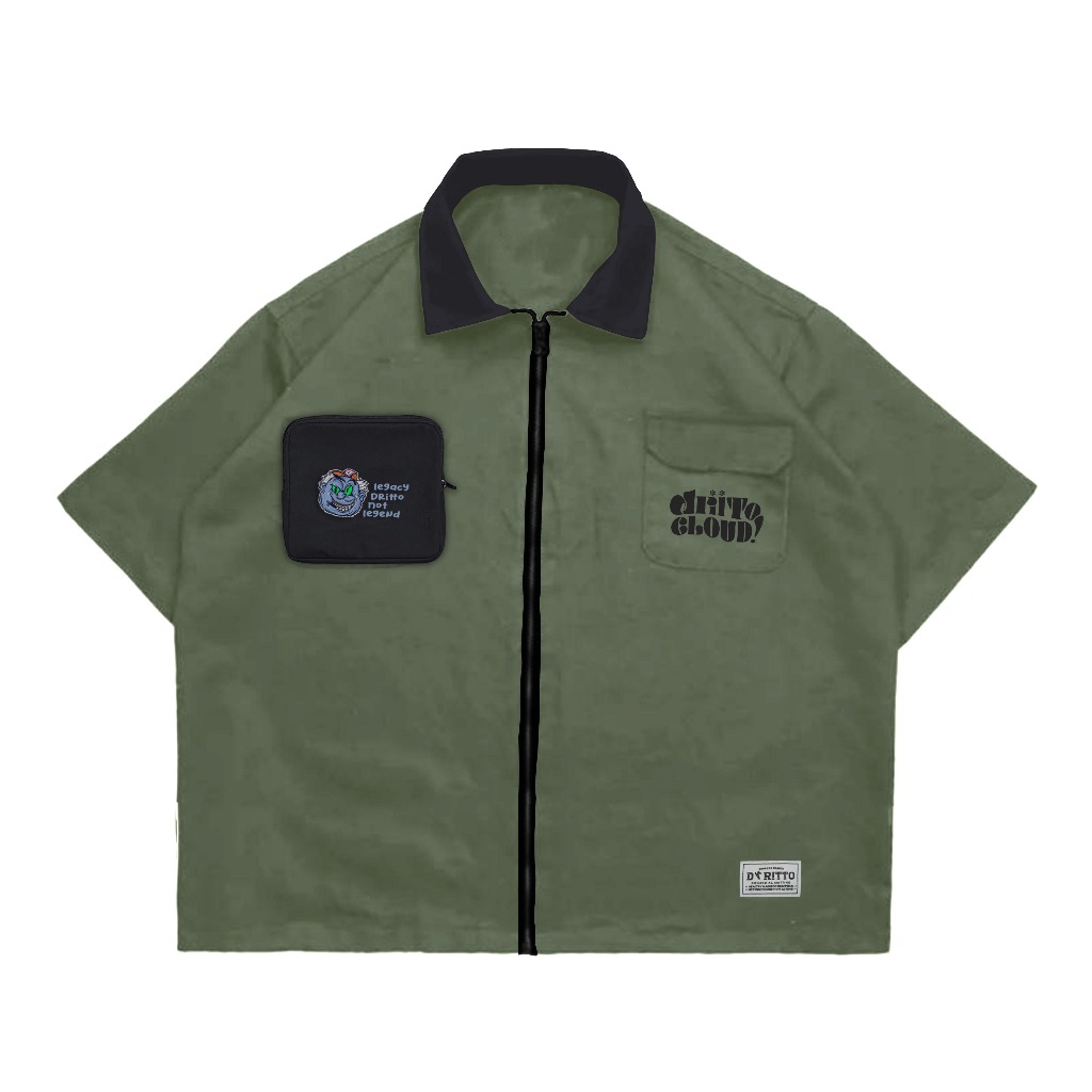 Standard California 【Work 呼べ Shirt Olive】