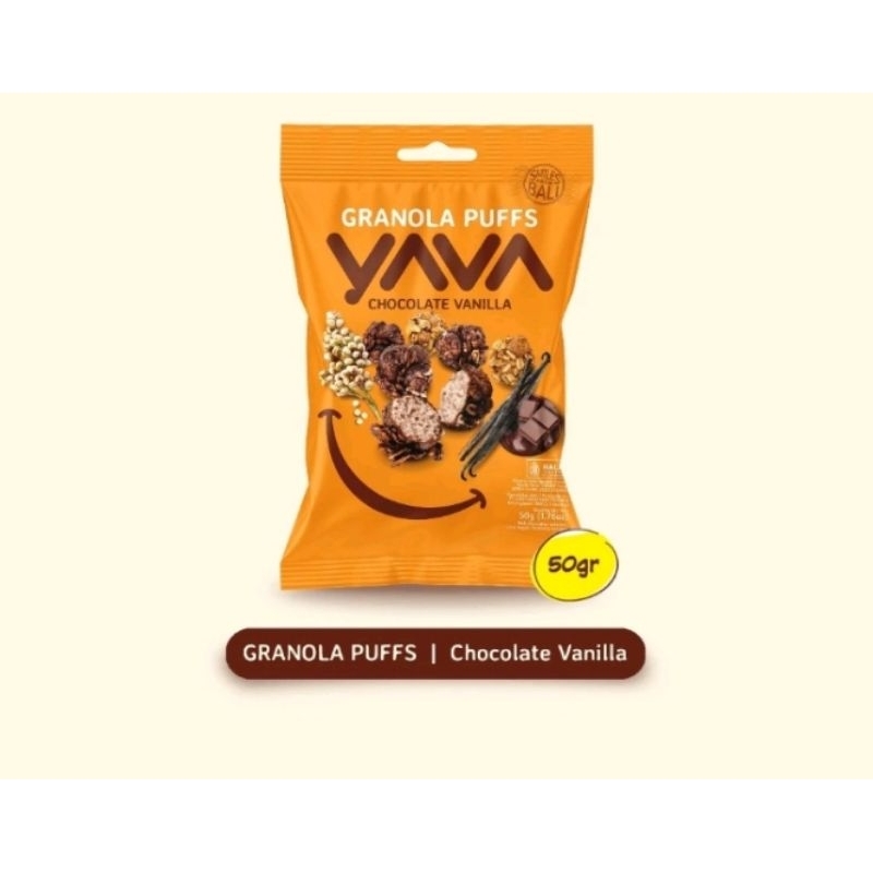 Jual Yava Granola Puff Chocolate Yava Snack Granola East Bali Yava ...