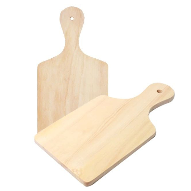 Jual Talenan Kayu Kotak GAGANG- Papan Talenan Kayu Persegi Roti Bakar ...