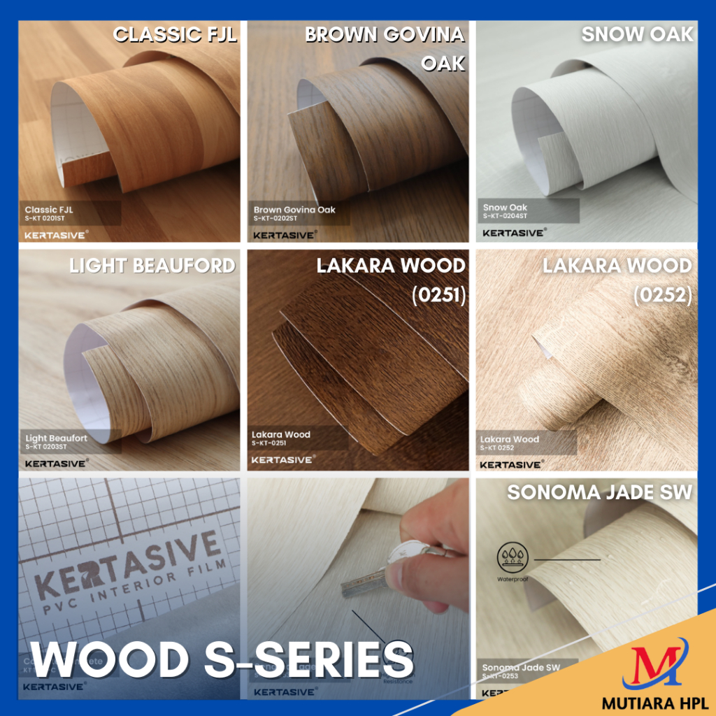 Jual KERTASIVE S-SERIES PVC INTERIOR FILM - WOOD SERIES / PELAPIS ...