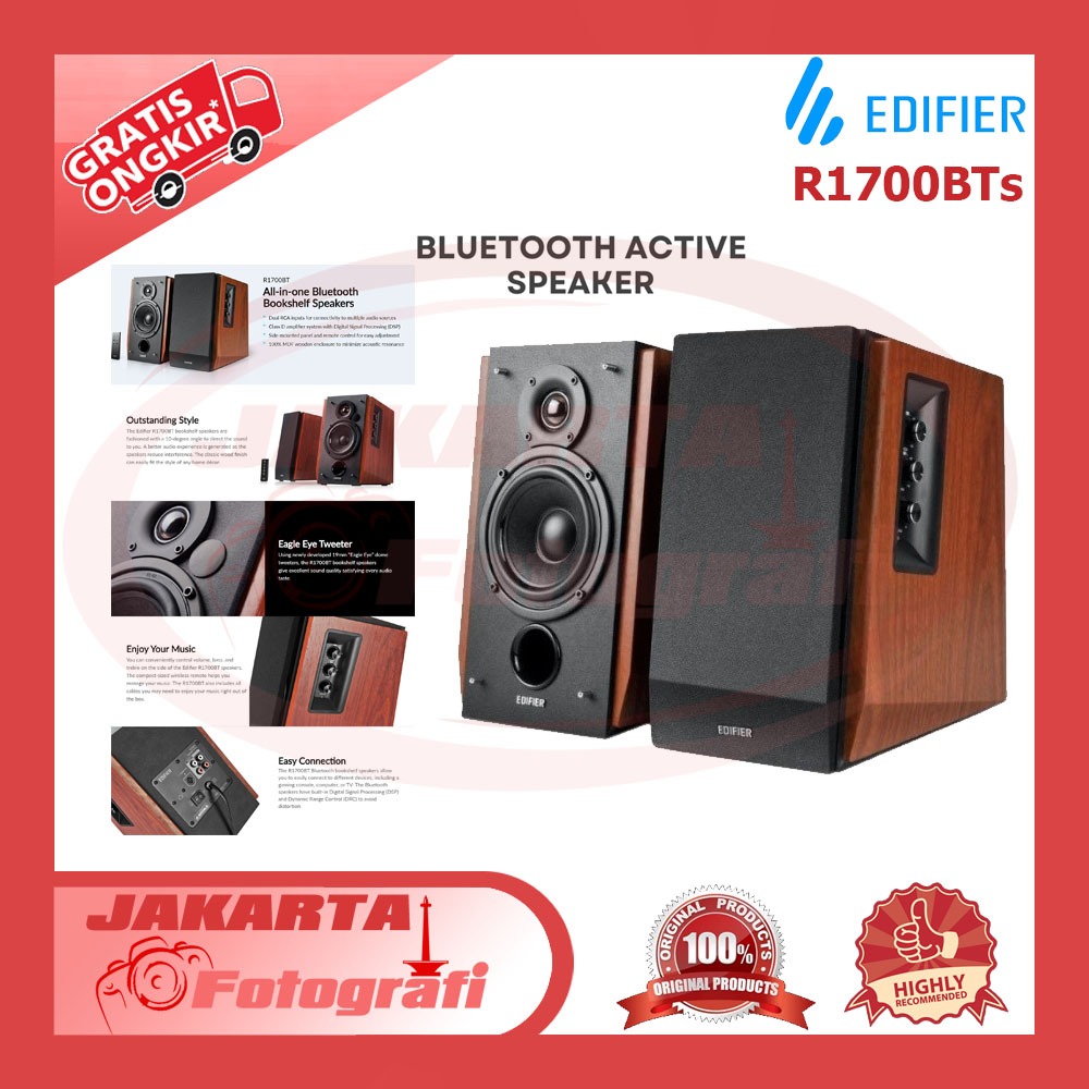 Jual Edifier R1700BTs Active Bluetooth Bookshelf Speakers Shopee