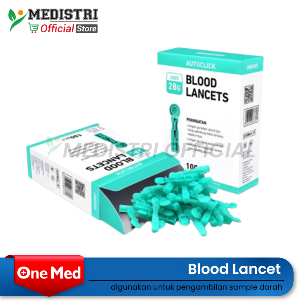 Jual Blood Lancet Jarum Bekam Lancets 21G 26G 28G 30G Onemed isi 100 pcs Shopee Indonesia