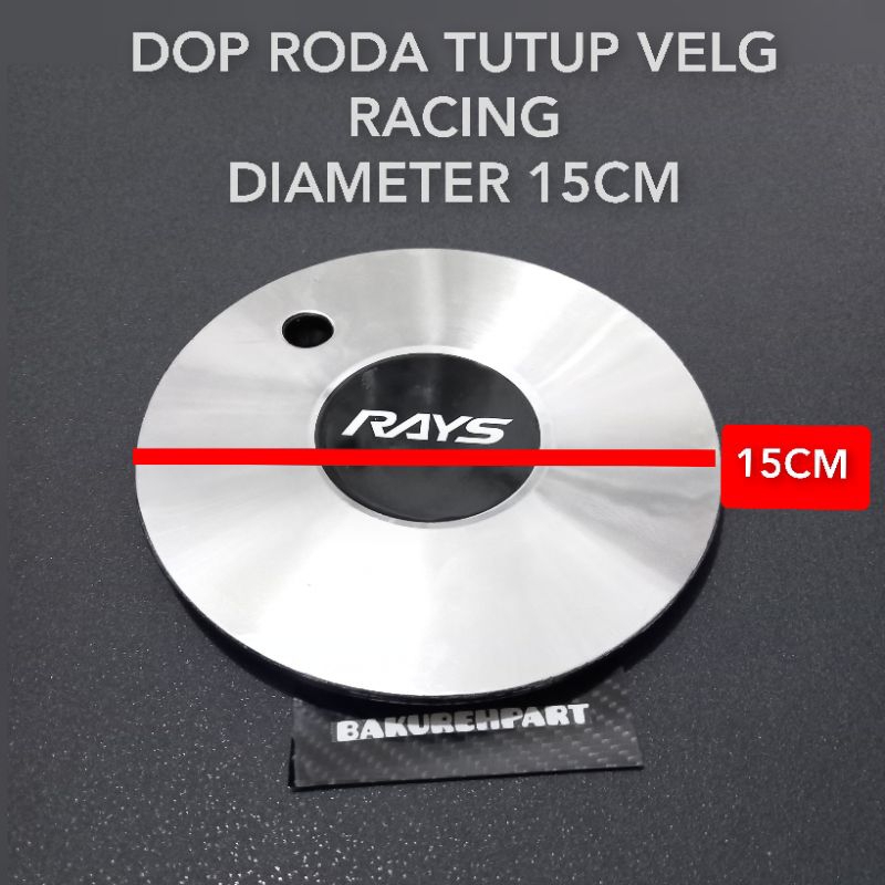Jual Dop roda tutup velg mobil racing Logo RAYS diameter 15cm Harga ...