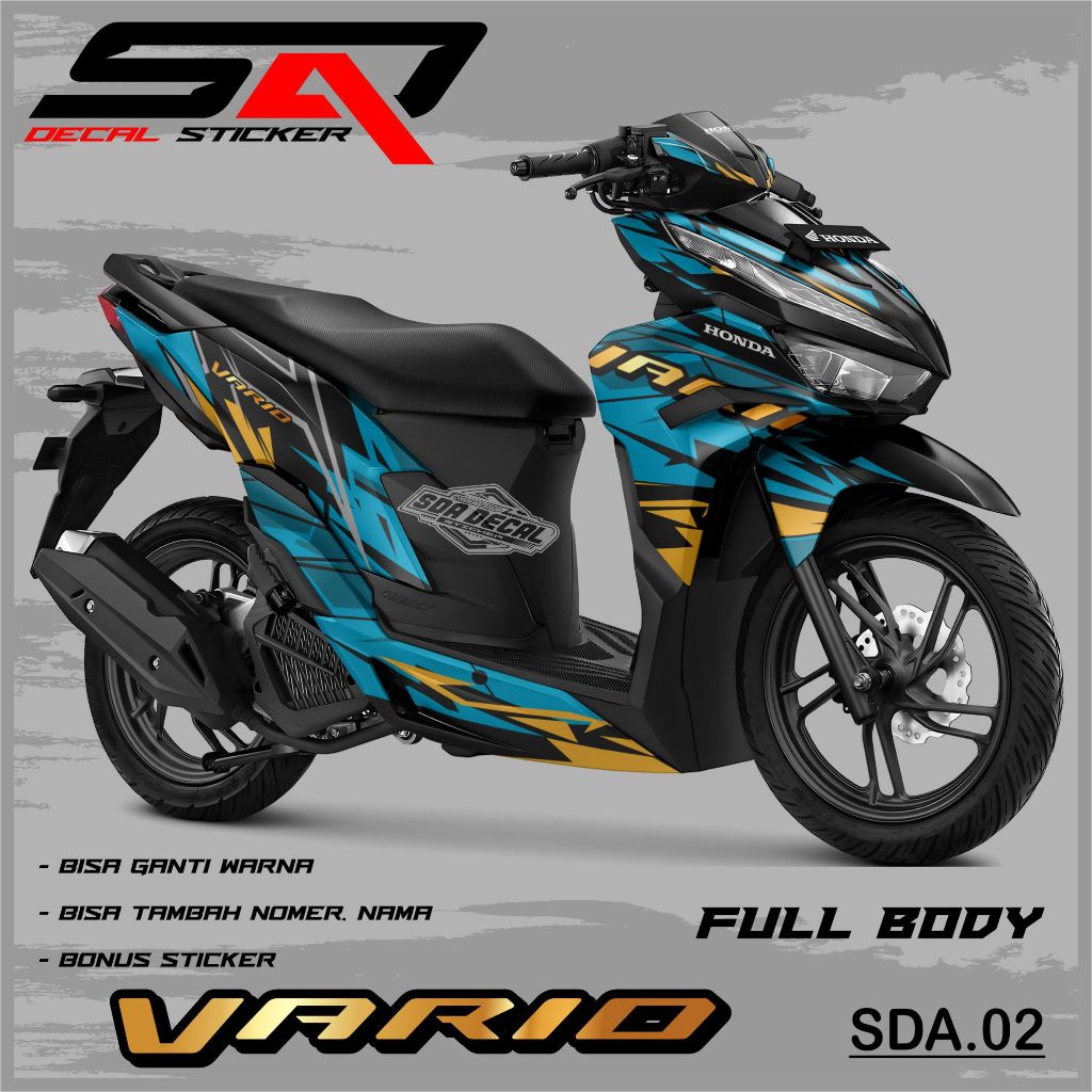 Jual Decal Sticker Full Body Vario Tahun Dekal Stiker Variasi Motor Vario