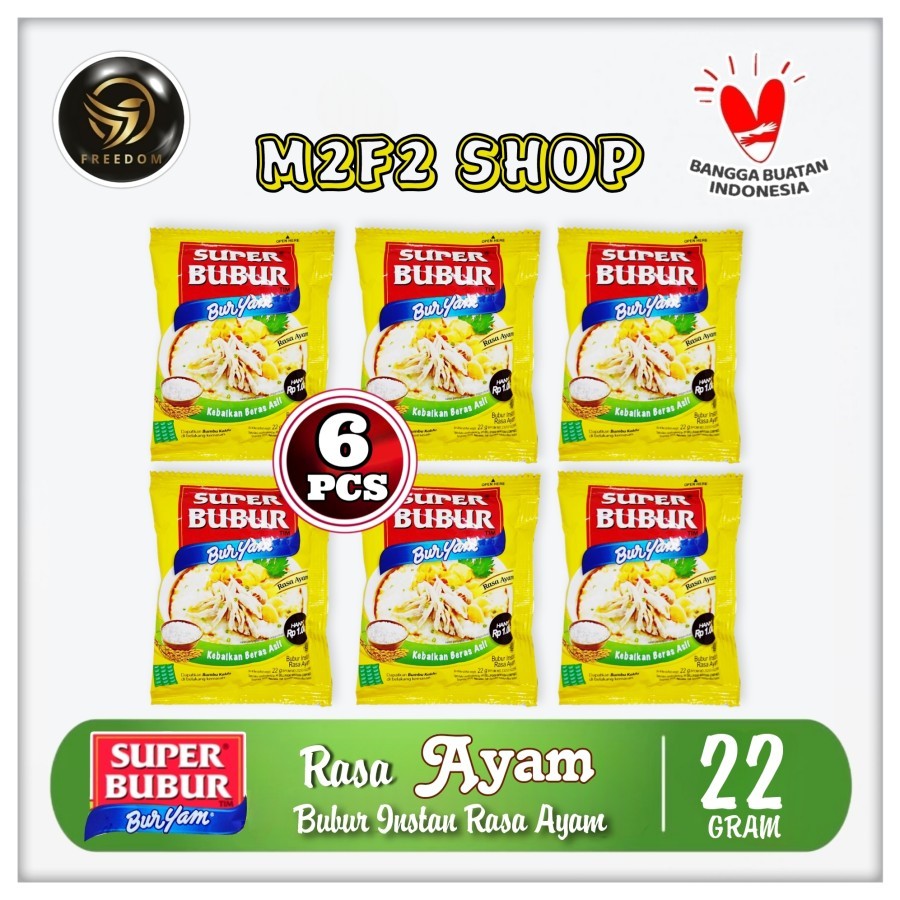 Jual Bubur Instan Super Bubur Buryam Seduh Rasa Ayam Sachet 22 Gr