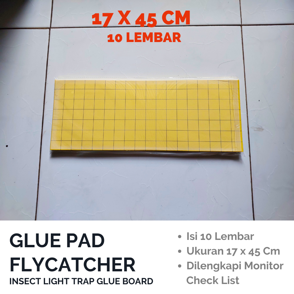 Jual Lem Lampu Lalat Glue Pad Fly Catcher Ukuran X Cm Isi Pcs