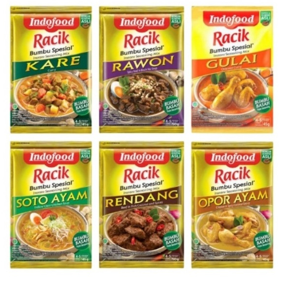 Jual Indofood Bumbu Racik Instant Aneka Masakan Nusantara - Netto 45gr ...
