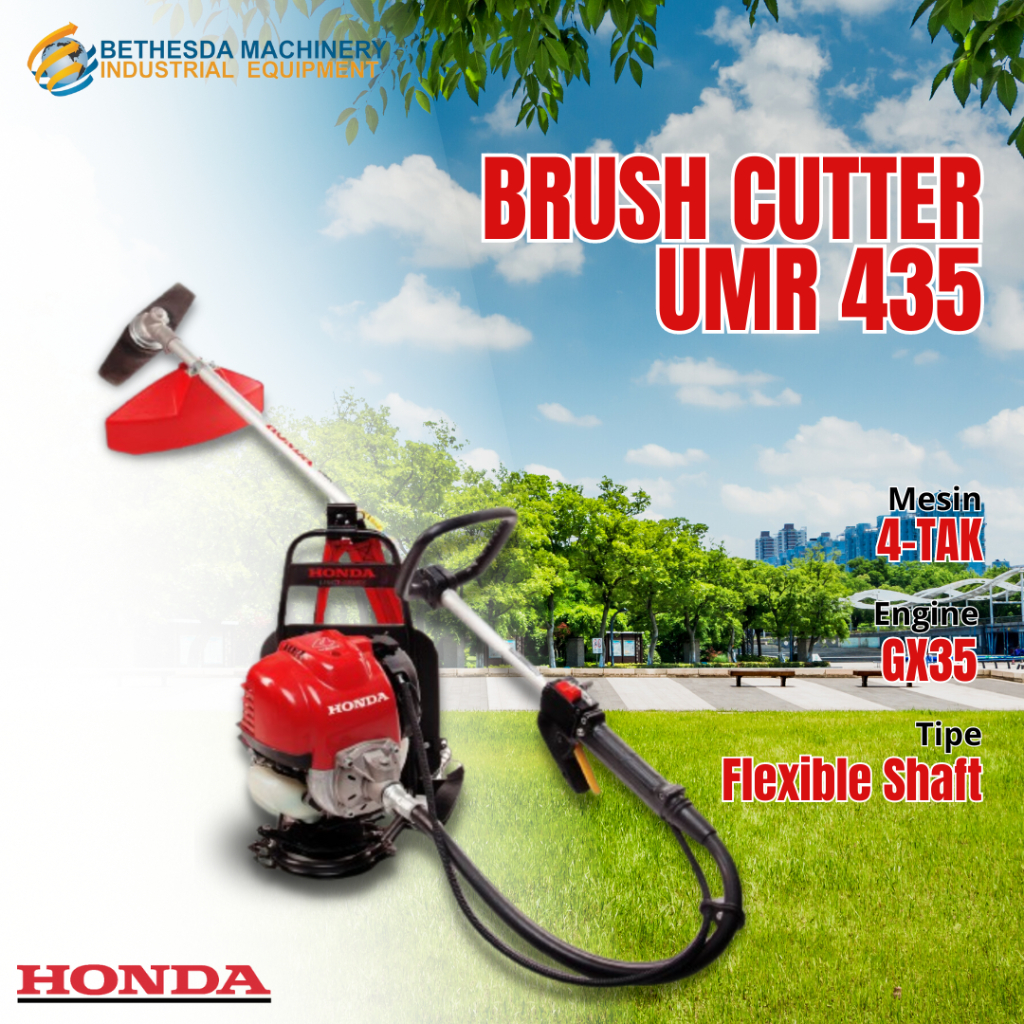 Jual Mesin Pemotong Rumput Gendong 4Tak Flexible Shaft Honda UMR 435 N