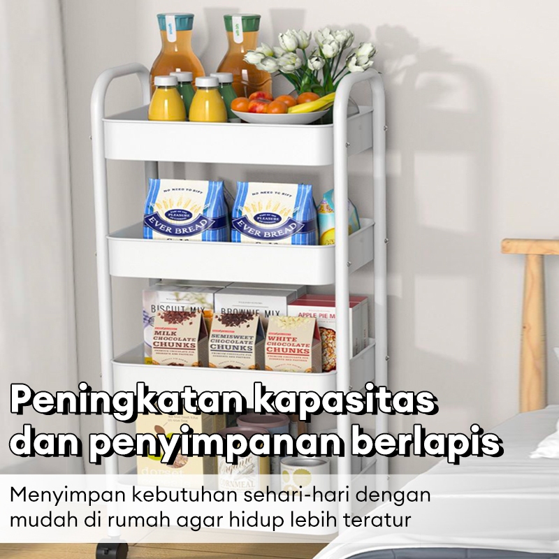 Jual Rak Troli besi Rak Susun Serbaguna Rak kamar mandi Rak Salon Rak ...