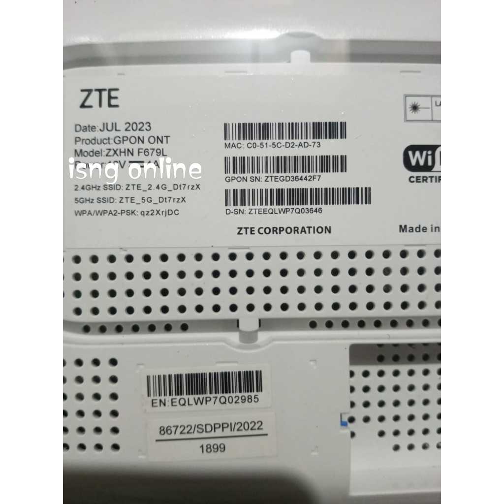 Jual Router ONT GPON ZTE F679L bkn ZTE F670L | Shopee Indonesia