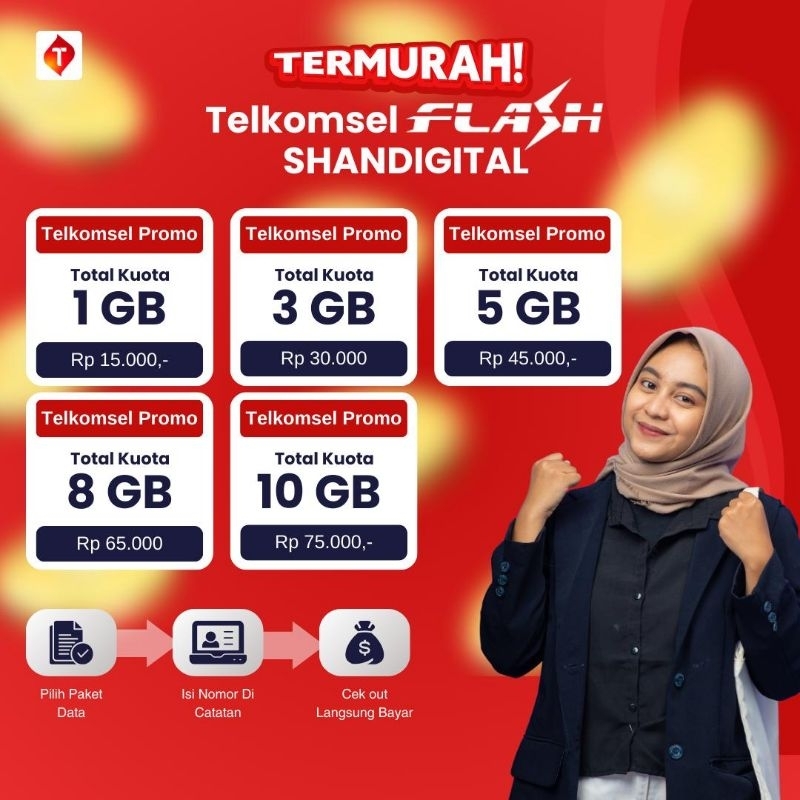 Jual Paket Data Telkomsel Flash 24 Jam 30 Hari Shopee Indonesia 0270