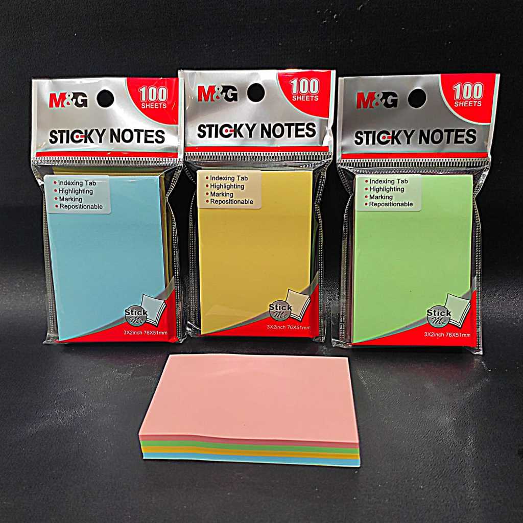 Jual PEMBATAS BUKU, STICKY NOTES, KERTAS MEMO, POS IT PI 76X51 TUMPUK ...