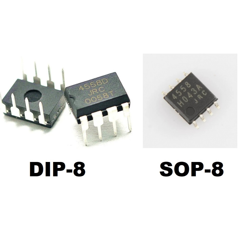 Jual ES IC OPAMP JRC4558 NJM4558 5888 DUAL OPAMPS SOP8 DAN DIP8 PILIH