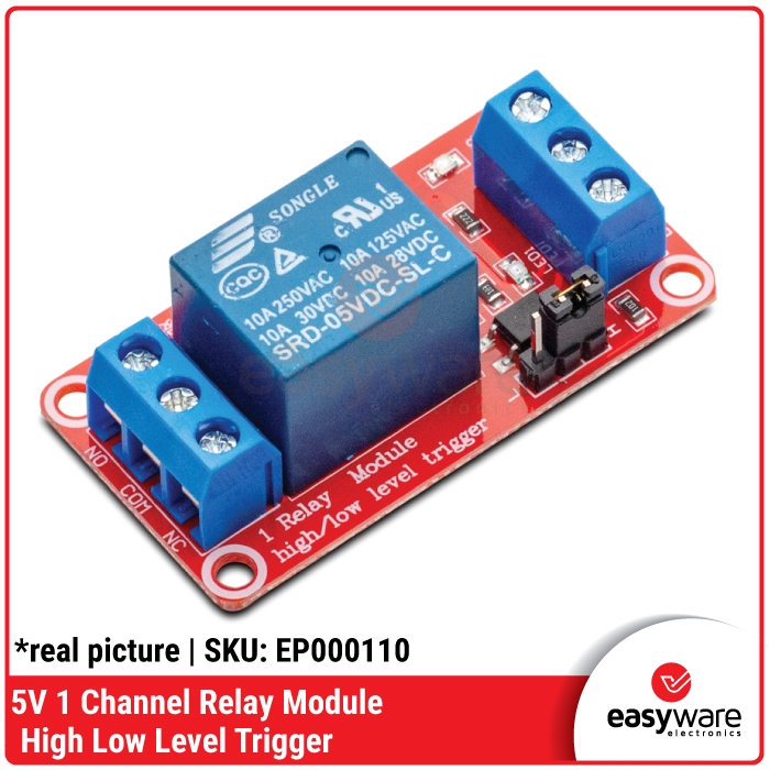 Jual Relay Module 5V 1 Channel High And Low Trigger | Shopee Indonesia