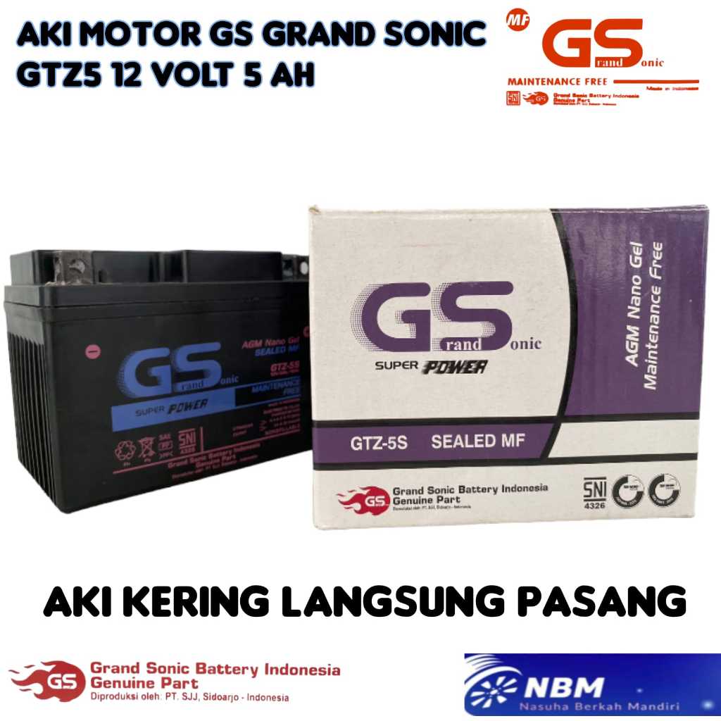 Jual Aki motor Beat Esp/Fi/Karbu/Cbs/Street/Vario 110/Supra X /Mio M3 J