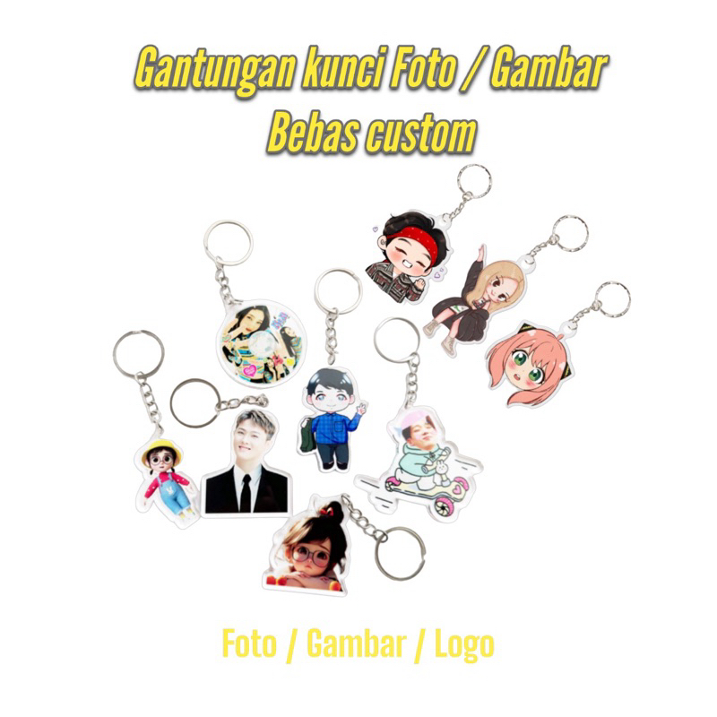 Jual Custom Keychain Gantungan Kunci Acrylic | Ganci Akrilik UV Print ...