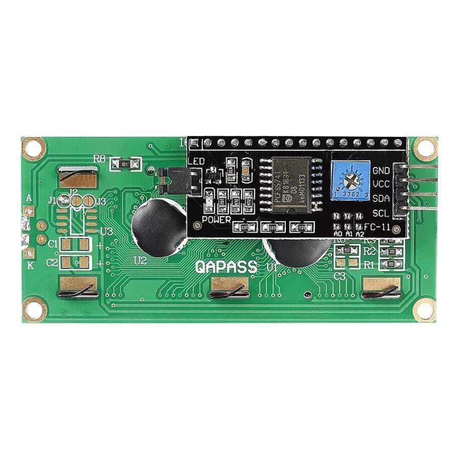 Jual LCD1602 Plus I2C Module Blue Screen 16x2 Character LCD Display 5V ...