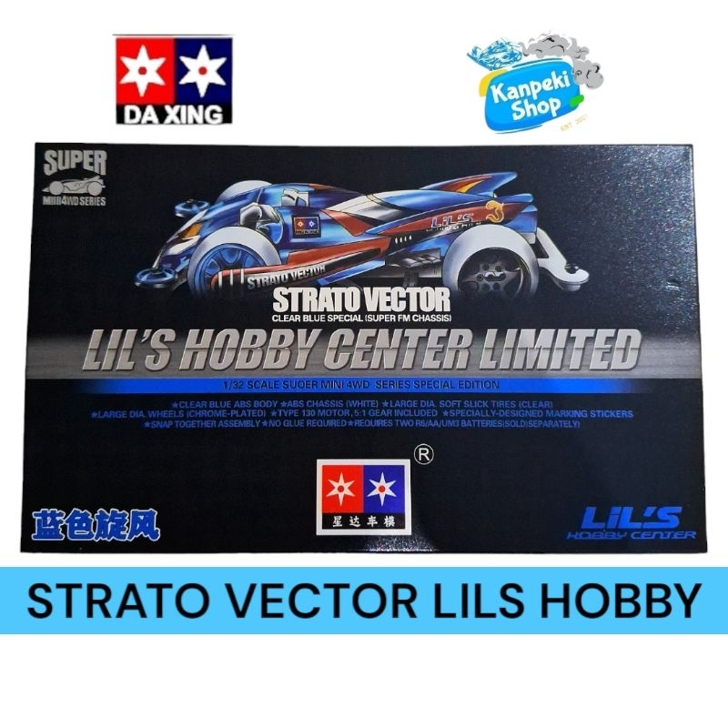 Jual rep tamiya mini 4wd strato vector lils hobby merek daxing