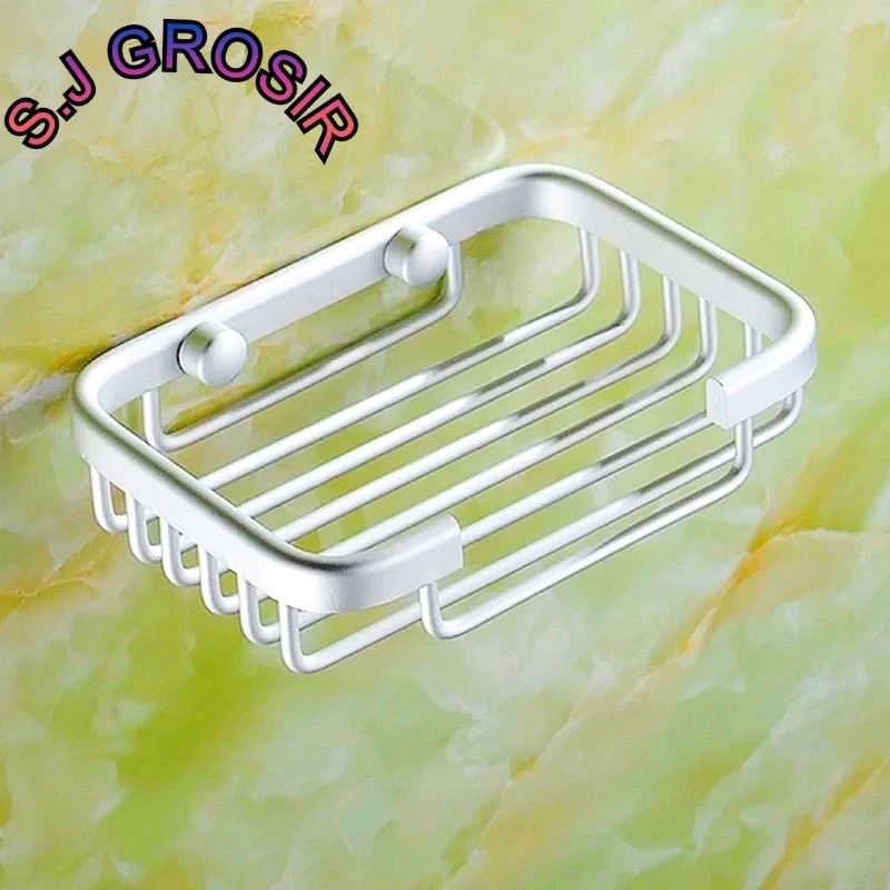 Jual Rak tempat sabun tunggal alumunium anti karat | Shopee Indonesia