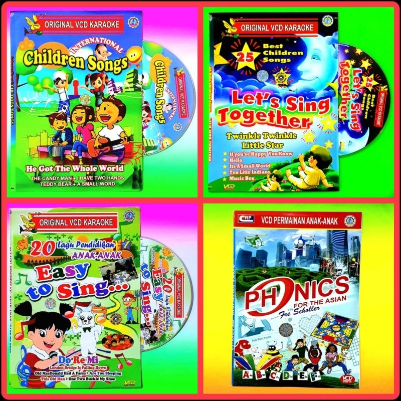 Jual KASET ORIGINAL VCD CHILDREN SONGS LAGU ANAK BAHASA INGGRIS-KASET ...