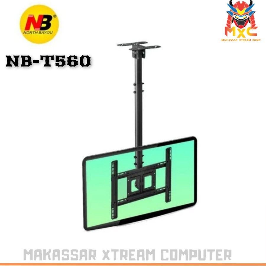 Jual NB T560 -15 BRACKET LED TV GANTUNG PLAFON Tilt Swive | Shopee ...