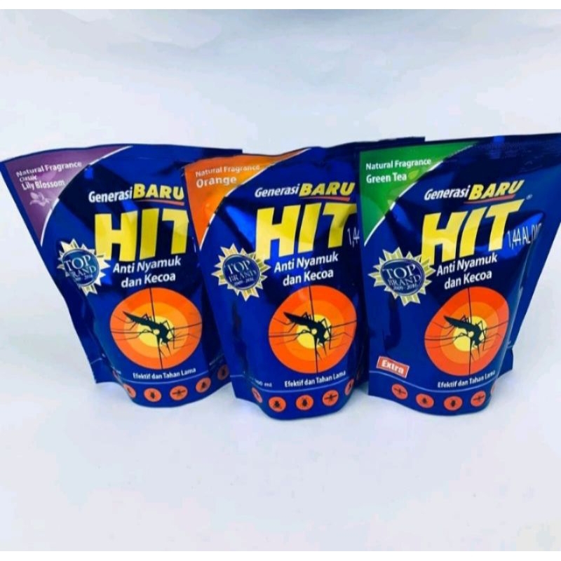 Jual Hit Cair Isi Ulang Anti Nyamuk Dan Kecoa Refill Pouch 360ml / Alat ...