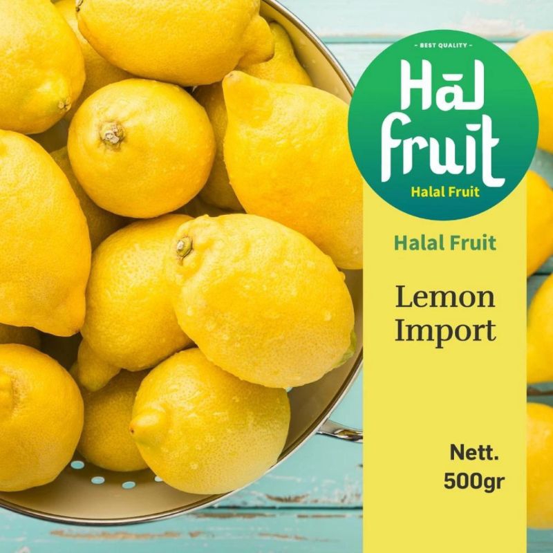 Jual Lemon Import 500 Gram HalFruit | Shopee Indonesia