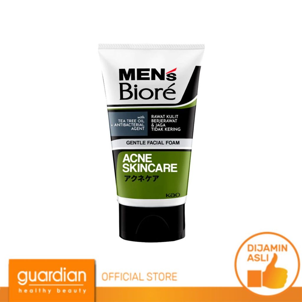 Jual BIORE Mens Face Foam Gentle & Clean Anti Bacterial Brightcare 40g ...
