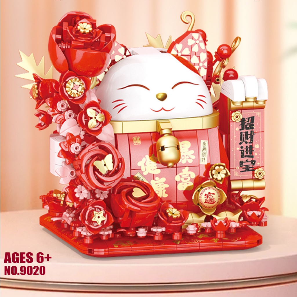 Jual Block City - Lele Lucky Cat Block Bricks Balok Susun Kucing Hoki ...