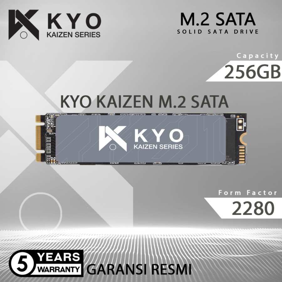 Jual SSD M2 SATA / M.2 SATA 256GB KYO KAIZEN RESMI (GARANSI 5 TAHUN ...