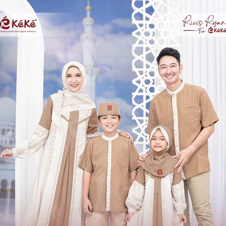 Jual Sarimbit Keke Arcelia Series - Latte / Sarimbit Keluarga Terbaru