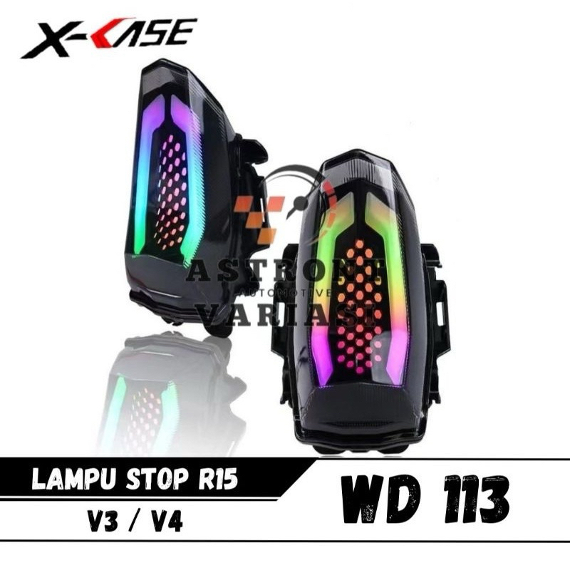 Jual Lampu stop R15 v3-R15 v4 rgb bisa ganti2 warna+ magnet buat ngatir ...
