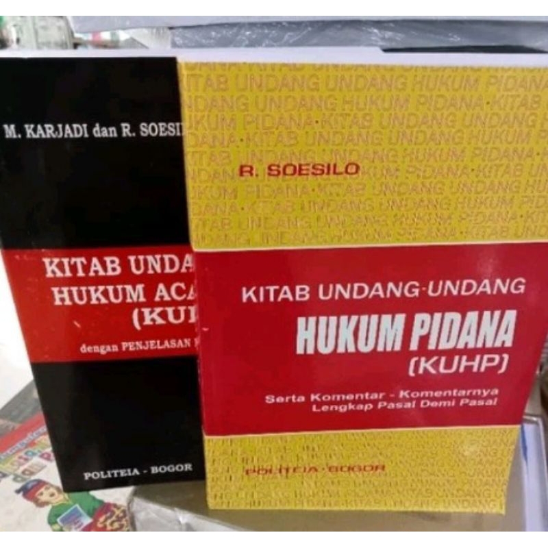 Jual Kitab Undang-undang Hukum Pidana KUHP Dan KUHAP By R Soesilo ...