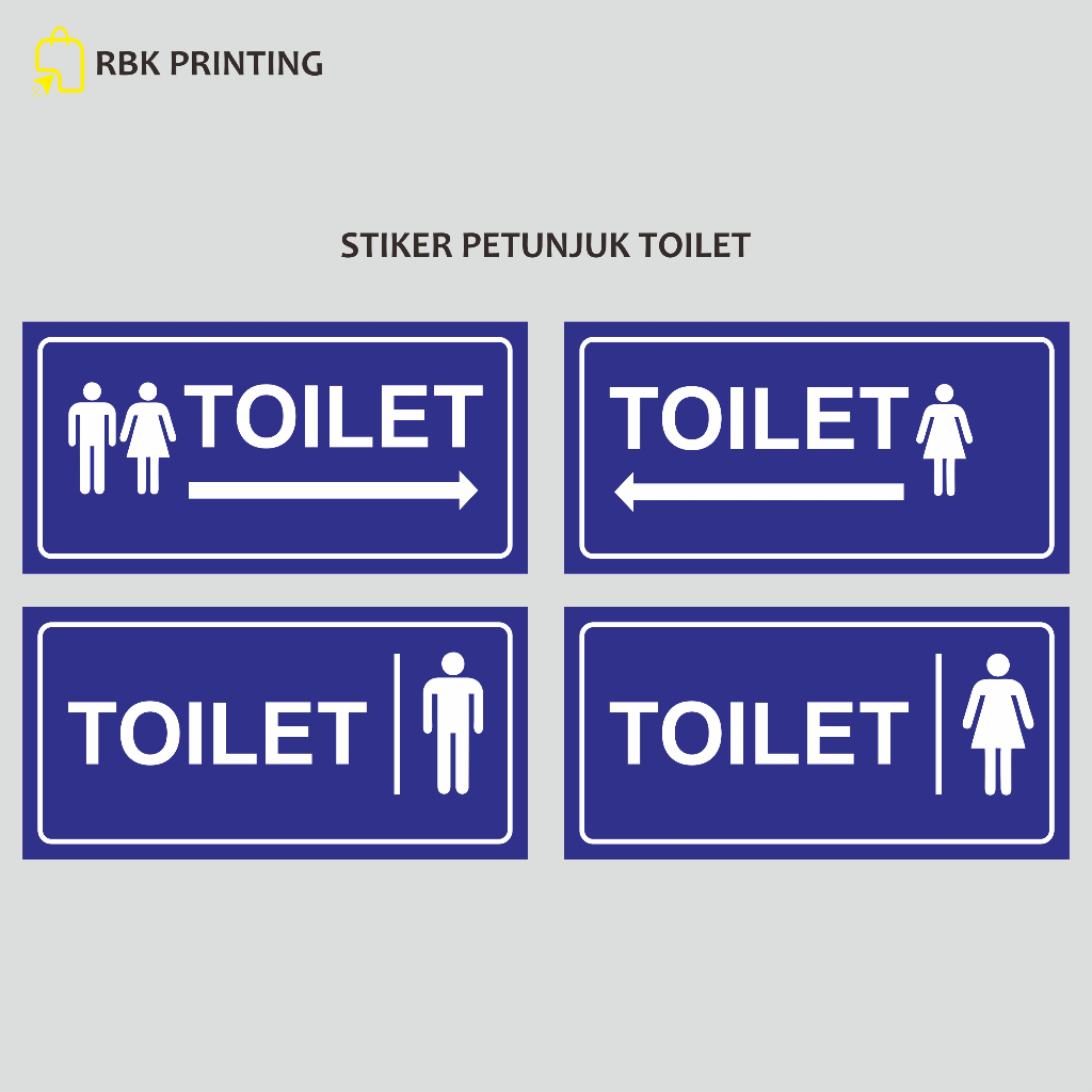 Jual Stiker Petunjuk Arah Toilet Shopee Indonesia