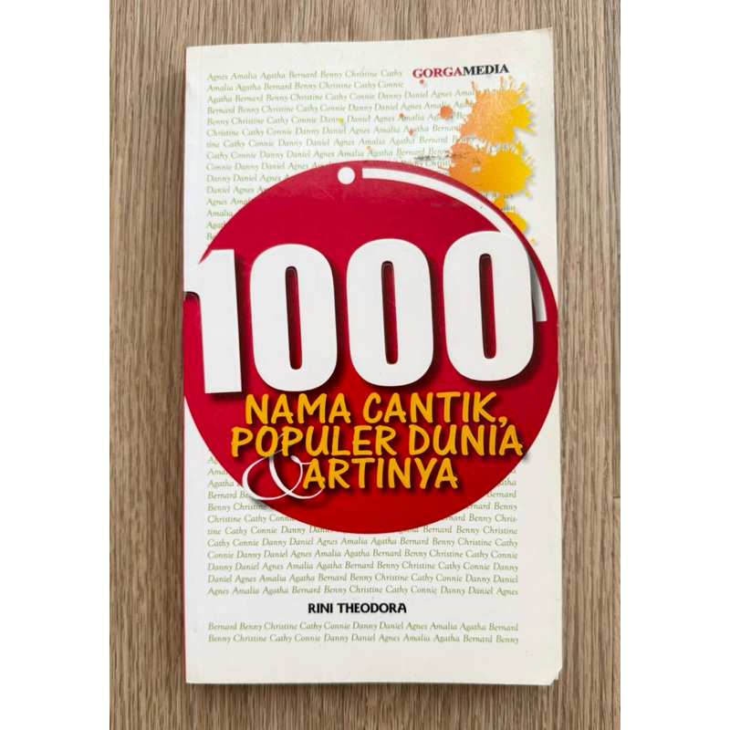 Jual Buku list nama bayi gorgamedia, 1000 nama cantik populer dunia dan ...