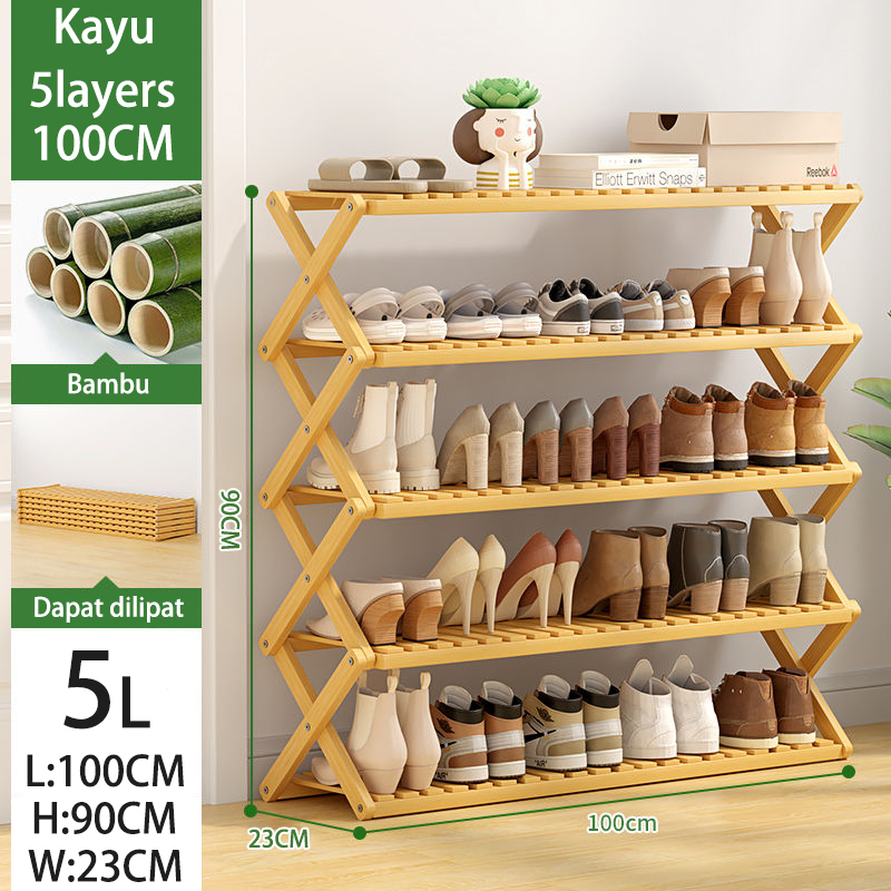 Jual Rak Sepatu 6 Susun Rak Sepatu Rak Sepatu Kayu Rak Sepatu Minimalis ...