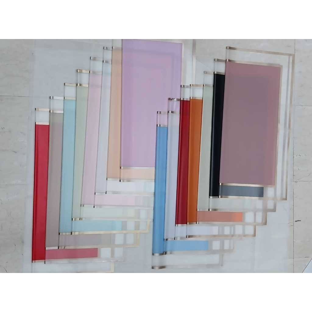 Jual Tranparent Gold Frame Cellophane Double List Flower Bunga Wrapping ...
