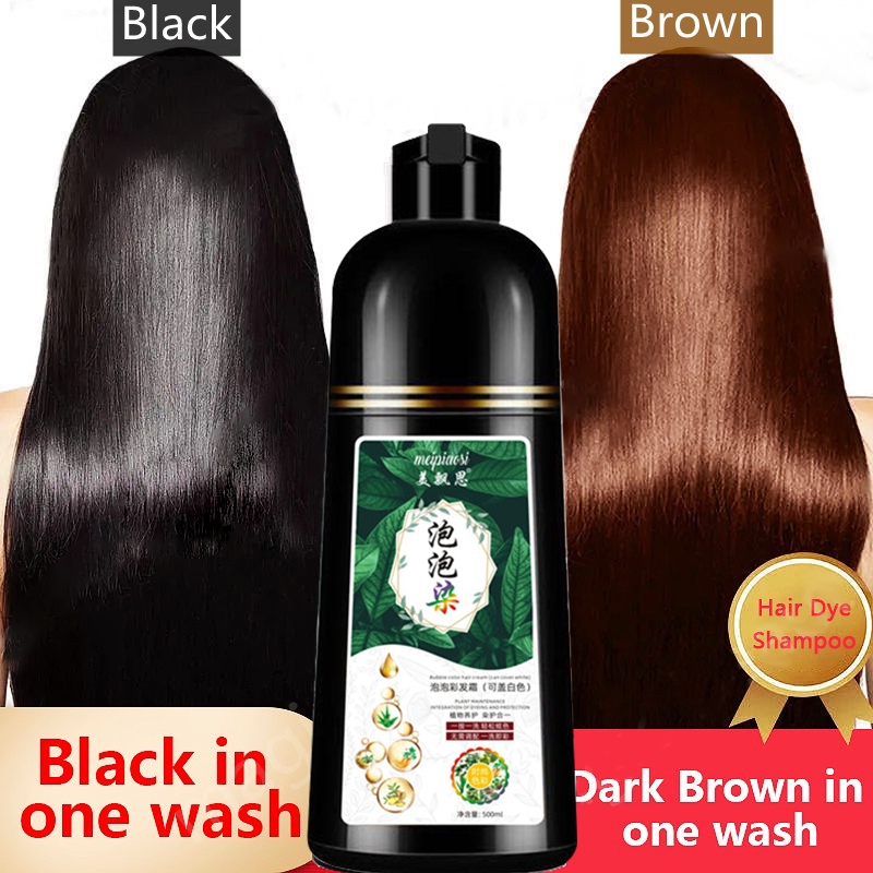 Jual Shampo Penghitam Rambut Uban Original Black/Brown Hair Dye Shampoo