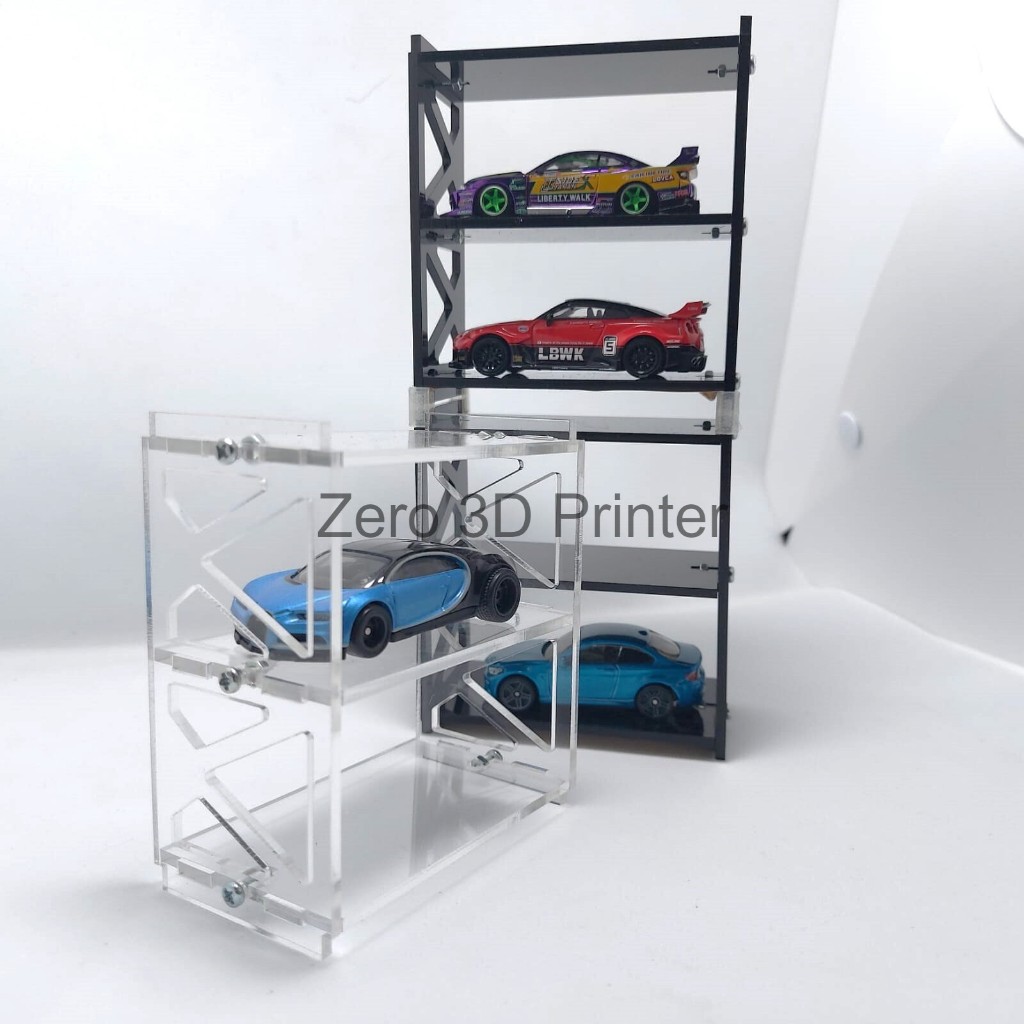 Jual Rak Mobil 1/64 Diecast Aksesoris Stackable Rack Display Akrilik ...