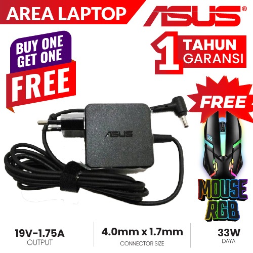 Jual Original Adaptor Charger Mouse Casan Laptop Asus X200 X200ma X201e X202e X453 X453m 8484