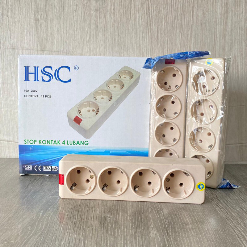 Jual Stop Kontak/Colokan 4Lubang H- 314 isi 12 pcs | Shopee Indonesia