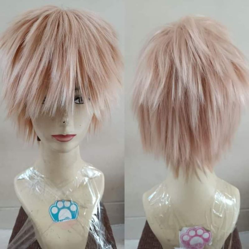 Jual Wig blonde cowok wig cosplay pendek Shopee Indonesia
