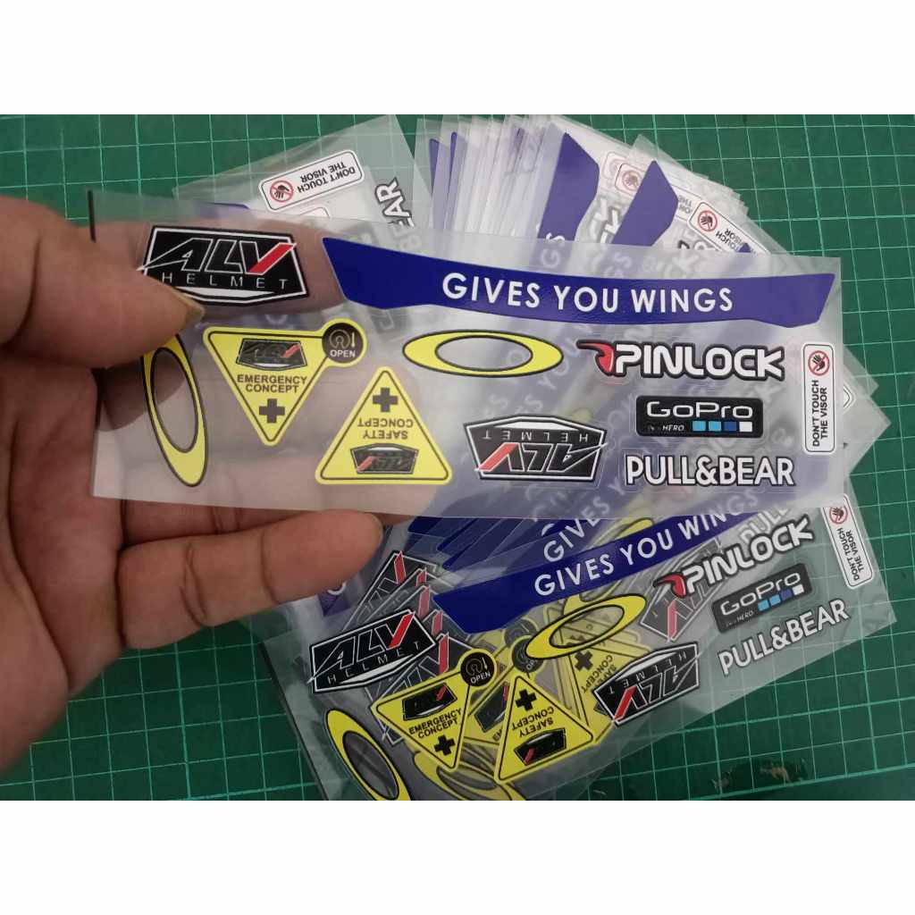 Jual STIKER KACA HELM VISOR ALV HELMET | STICKER ALV TRANSPARANT UV ...